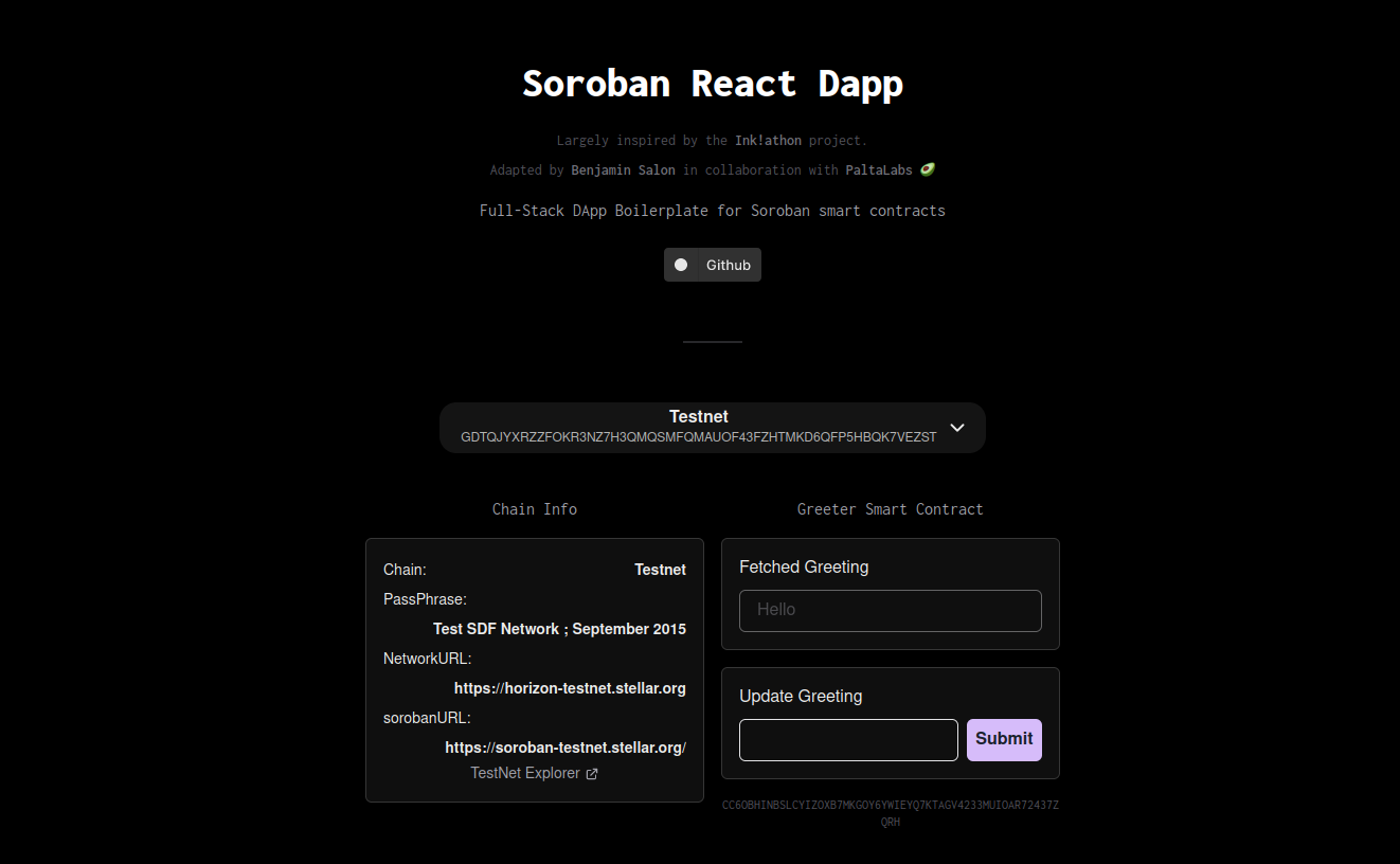 Dapp Screenshot